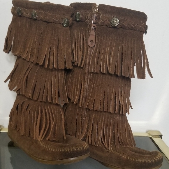 Minnetonka Moccasins size 12 children size - Picture 3 of 9